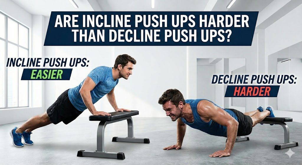 are incline push ups harder than regular pushups