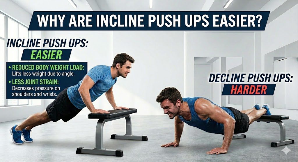 are incline push ups more difficult