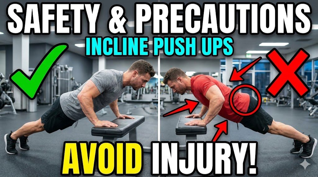 Safety & Precautions for Incline Push Ups