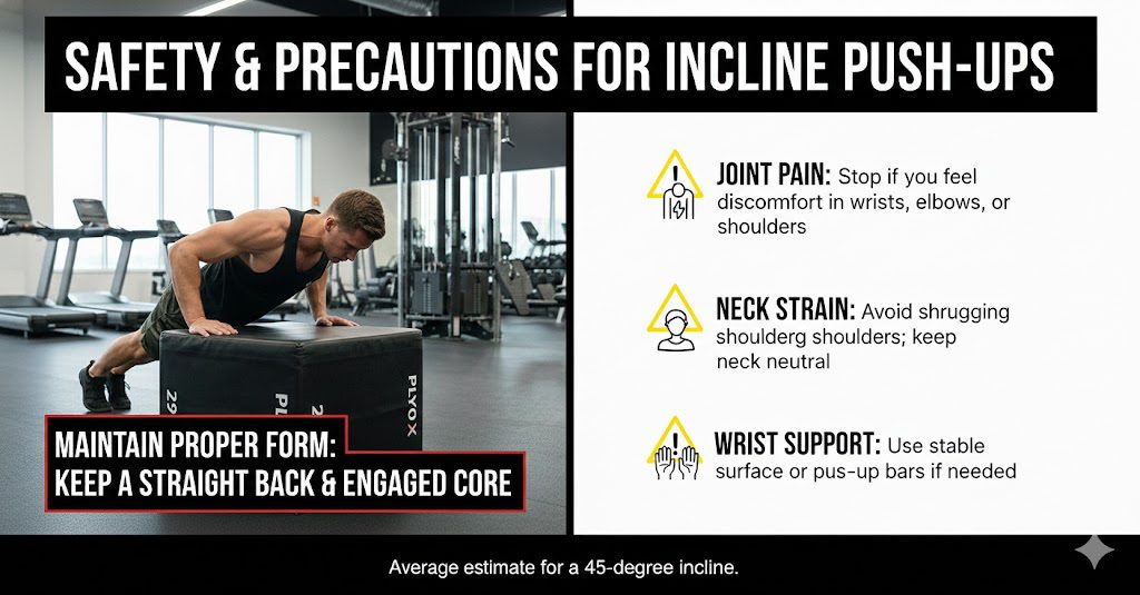 Safety & Precautions for Incline Push-Ups