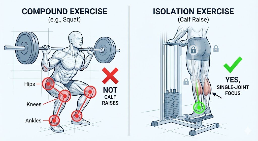 Are Calf Raises Considered a Compound or Isolation Exercise?