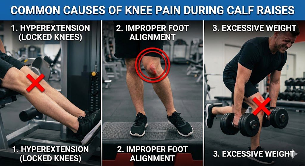 What Are the Common Causes of Knee Pain During Calf Raises?